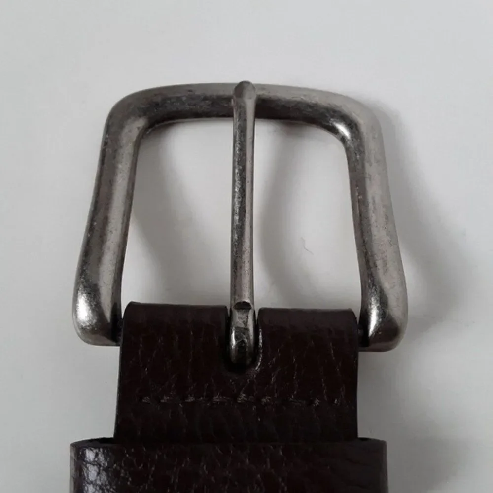 Mens Brown Leather Belt size M